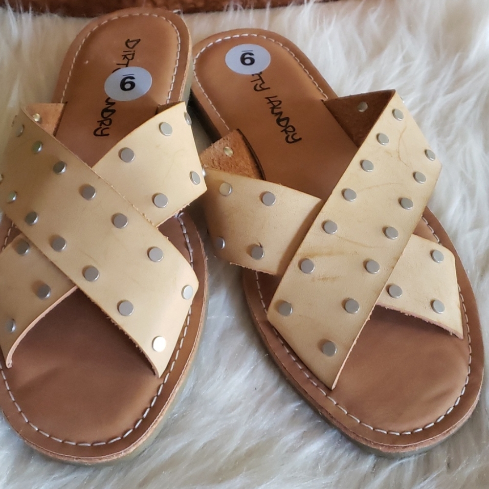 Dirty Laundry Leather Sandals...